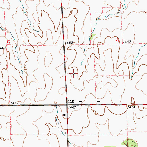 Topographic Map of Suppesville Golf Course, KS