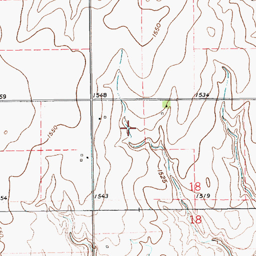 Topographic Map of Haven Golf Club, KS