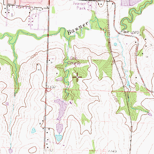 Topographic Map of Holton Country Club, KS