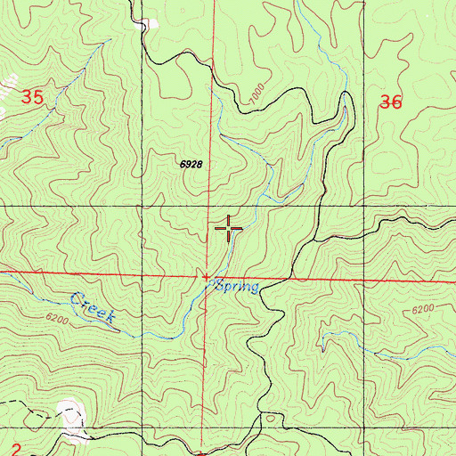 Topographic Map of Alamo Camp, CA