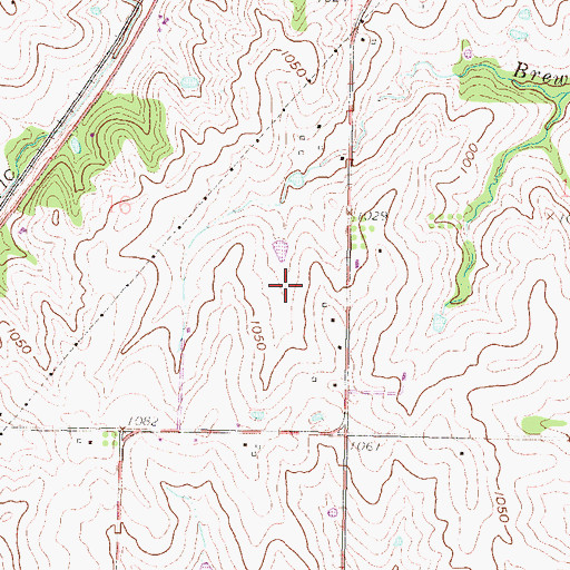 Topographic Map of Pineview Country Club, KS