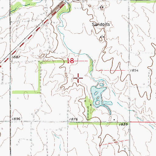 Topographic Map of Seidel Golf Course, KS