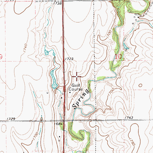 Topographic Map of Smith Center Municipal Golf Course, KS