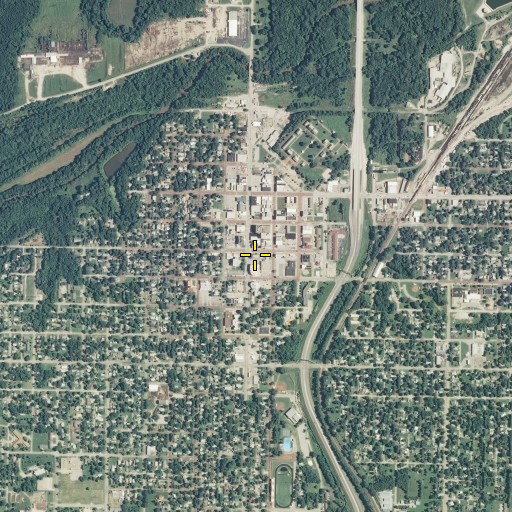Aerial/Satellite Image of Fort Scott Public Library, KS