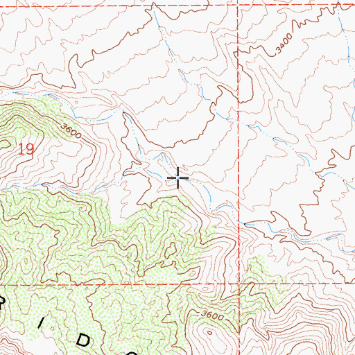 Topographic Map of Alder Canyon, CA