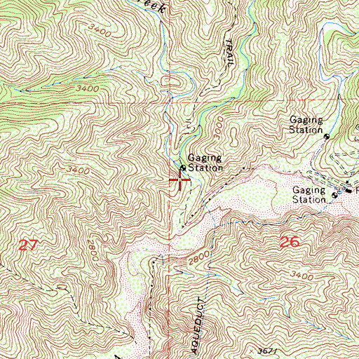 Topographic Map of Alder Creek, CA