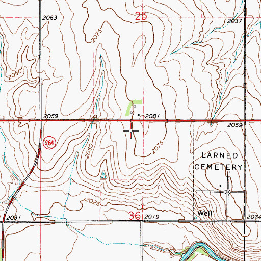 Topographic Map of Santa Fe Trail Center Research Library, KS