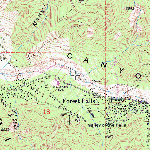 Topographic Map of Alger Creek, CA