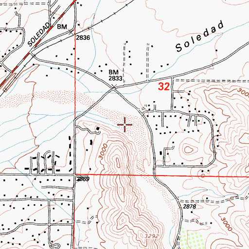 Topographic Map of Aliso Canyon, CA