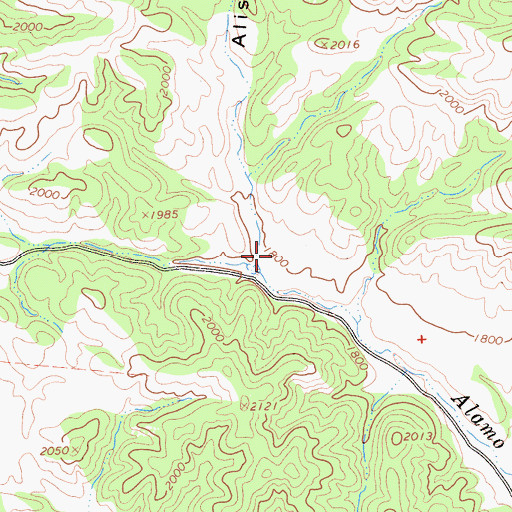Topographic Map of Aliso Canyon, CA