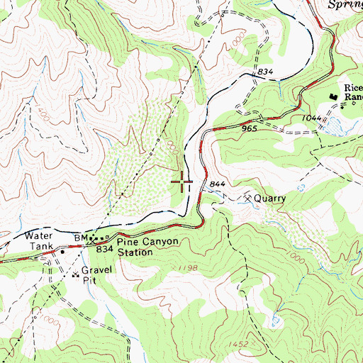 Topographic Map of Aliso Creek, CA