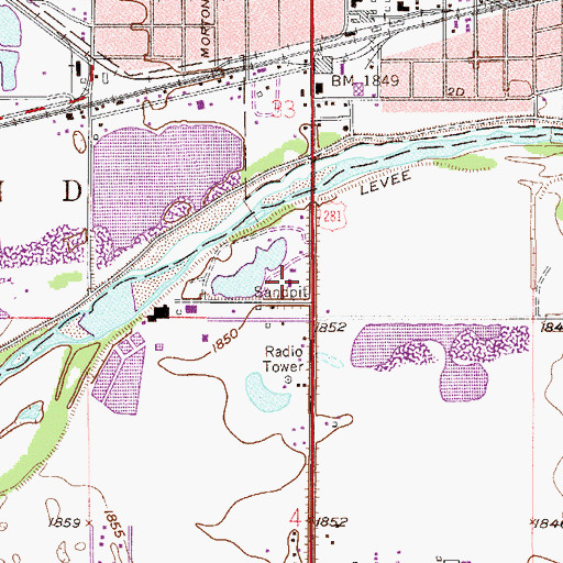 Topographic Map of Barton County Historical Society Museum and Village, KS