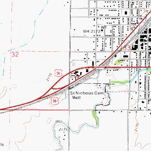 Topographic Map of Edwards County Historical Society Museum, KS