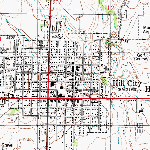 Topographic Map of Graham County Historical Society, KS