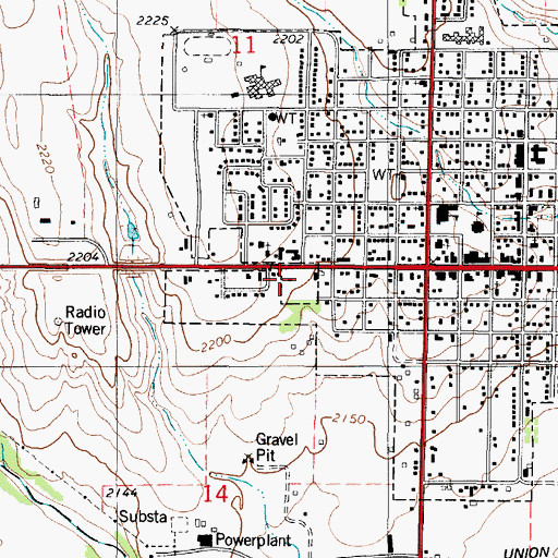 Topographic Map of Hill City Oil Museum, KS