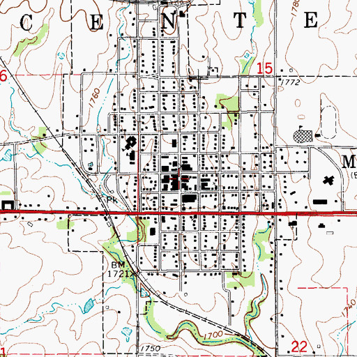 Topographic Map of Jewell County Historical Museum, KS