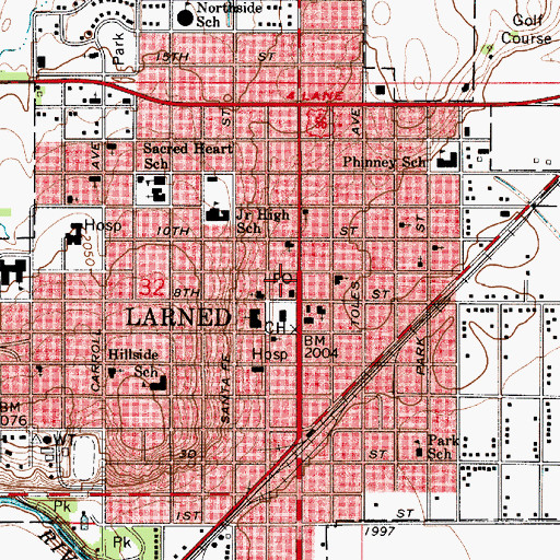 Topographic Map of Central States Scout Museum, KS