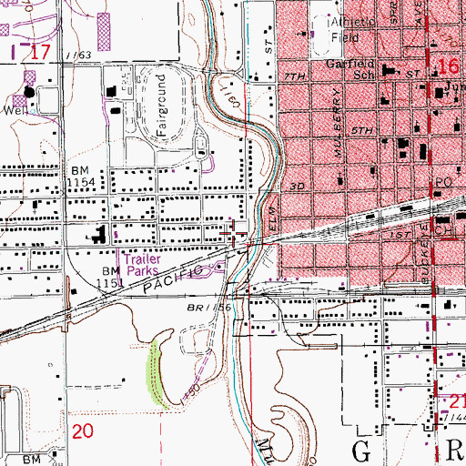 Topographic Map of Lebold Mansion, KS