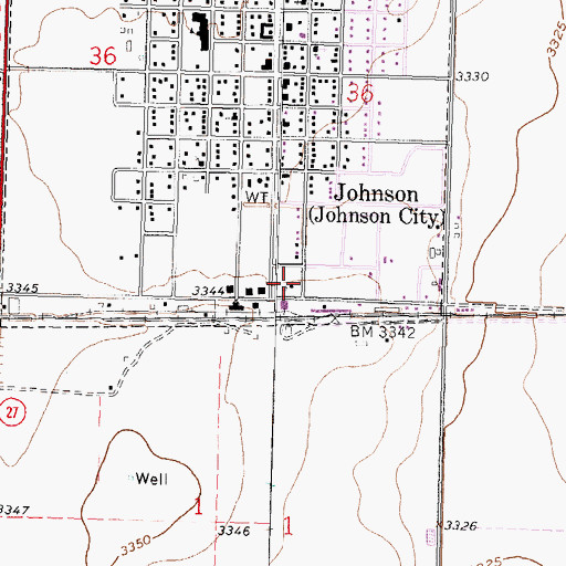 Topographic Map of Stanton County Museum, KS