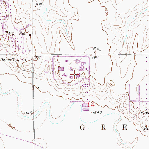 Topographic Map of L E Gus and Eva Shafer Memorial Art Gallery, KS