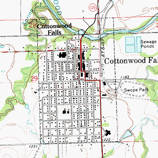 Topographic Map of Roniger Memorial Museum, KS