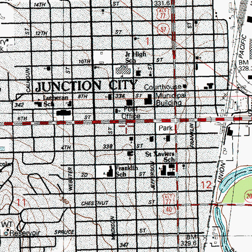 Topographic Map of Geary County Historical Society and Museums, KS