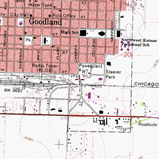 Topographic Map of High Plains Museum, KS