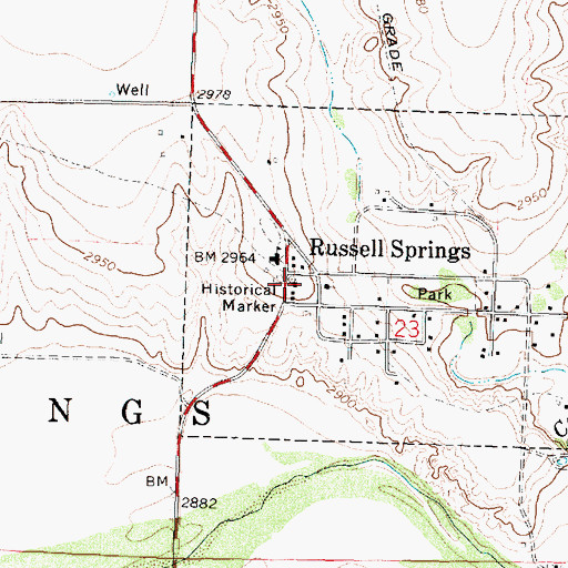 Topographic Map of Butterfield Trail Museum and Historical Museum, KS
