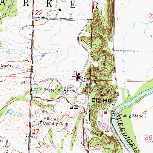 Topographic Map of Coffeyville Aviation Heritage Museum, KS