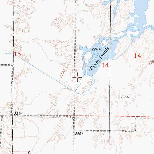 Topographic Map of Amargosa Creek, CA