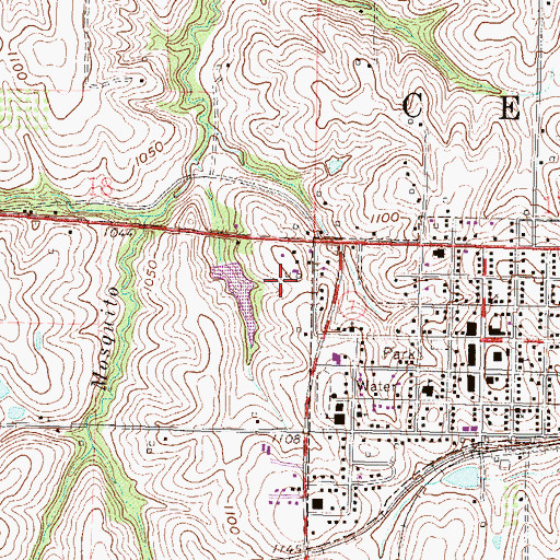 Topographic Map of Doniphan County Fairgrounds, KS