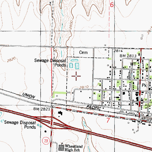 Topographic Map of Gove County 4 - H Fairgrounds, KS
