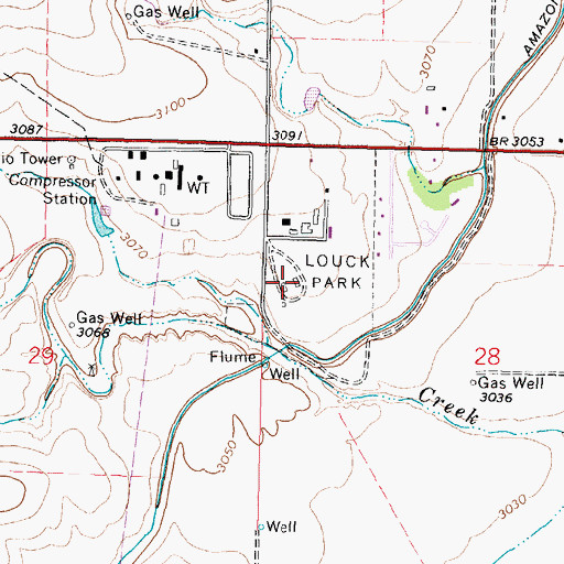Topographic Map of Kearny County Fairgrounds, KS