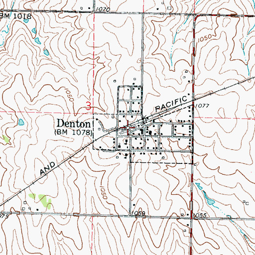 Topographic Map of Agricultural Partners Co - Operative Grain Elevator Number 2, KS