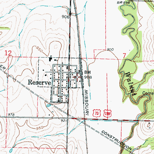 Topographic Map of Agricultural Partners Co - Operative Grain Elevator Number 6, KS