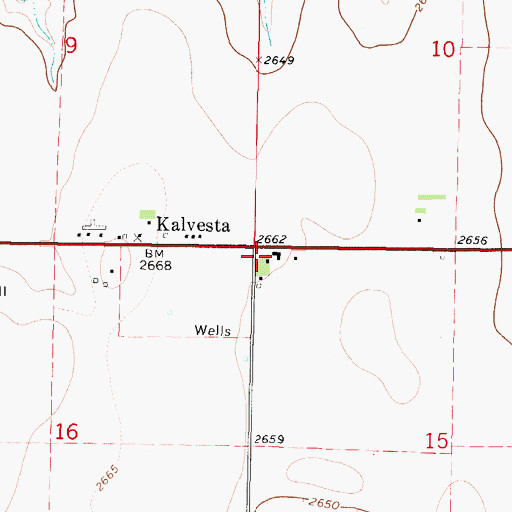 Topographic Map of Dodge City Co - Operative Exchange Grain Elevator Number 12, KS