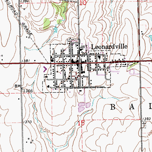 Topographic Map of Agmark Grain Elevator Number 12, KS