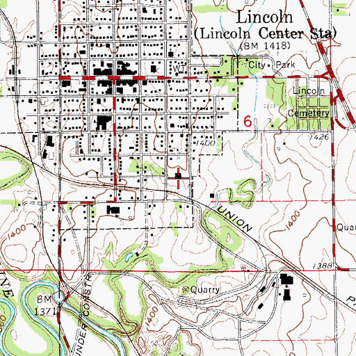 Topographic Map of Agmark Grain Elevator Number 13, KS