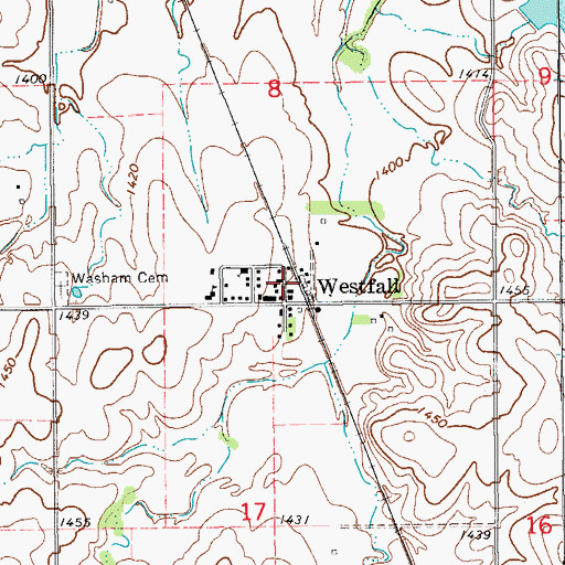 Topographic Map of Agmark Grain Elevator Number 20, KS