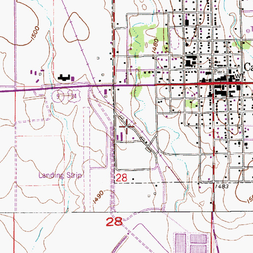 Topographic Map of Agmark Grain Elevator Number 4, KS