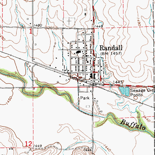 Topographic Map of Agmark Grain Elevator Number 15, KS