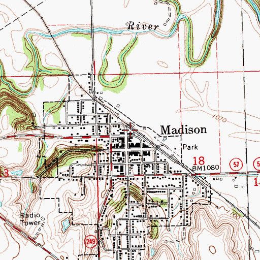 Topographic Map of EMCH Feed and Elevator Company Grain Elevator Number 1, KS