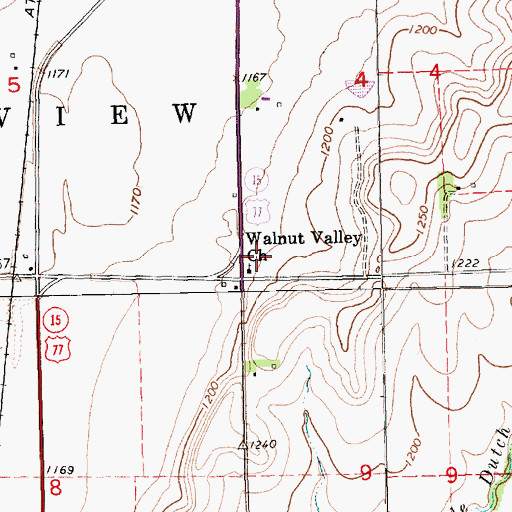 Topographic Map of Fleming Feed and Grain Company Grain Elevator Number 3, KS