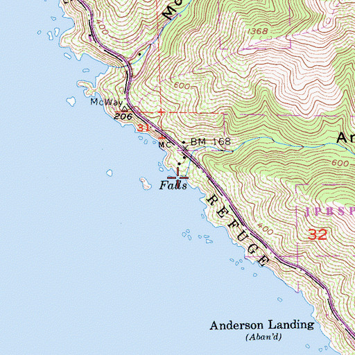 Topographic Map of Anderson Canyon, CA