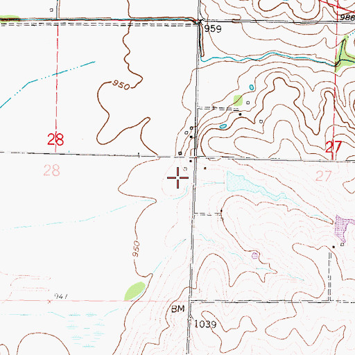 Topographic Map of Armstrong Grain Elevator Number 1, KS