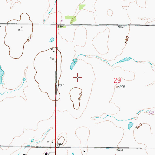 Topographic Map of Overman Grain Elevator Number 1, KS