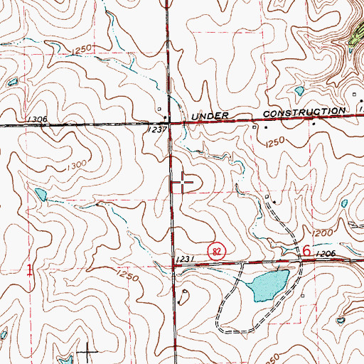 Topographic Map of Wakefield Farmers Co - Operative Association Grain Elevator Number 1, KS