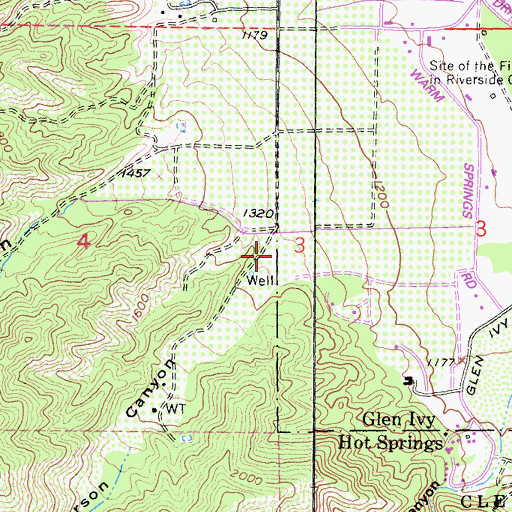 Topographic Map of Anderson Canyon, CA
