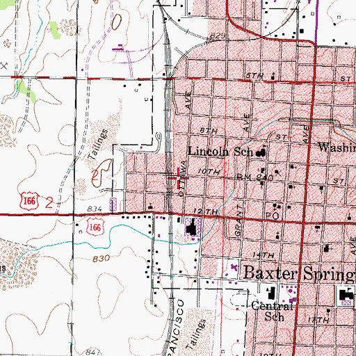 Topographic Map of Farmers Co - Operative Association Grain Elevator Number 2, KS