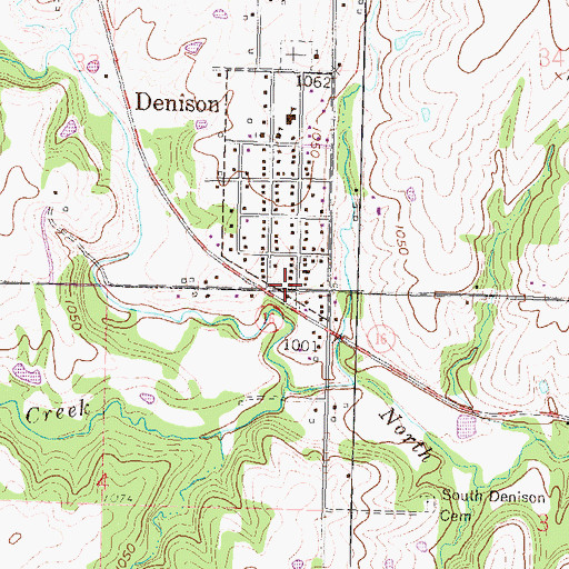 Topographic Map of Jackson Farmers Grain Elevator Number 2, KS